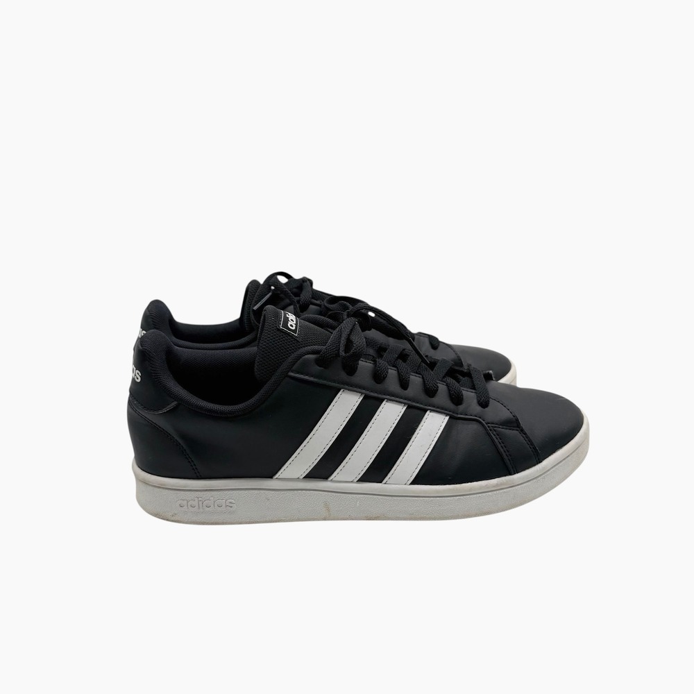 Adidas Grand Court 2.0 Shoes Black White Men's Size 10.5 Casual Sneakers